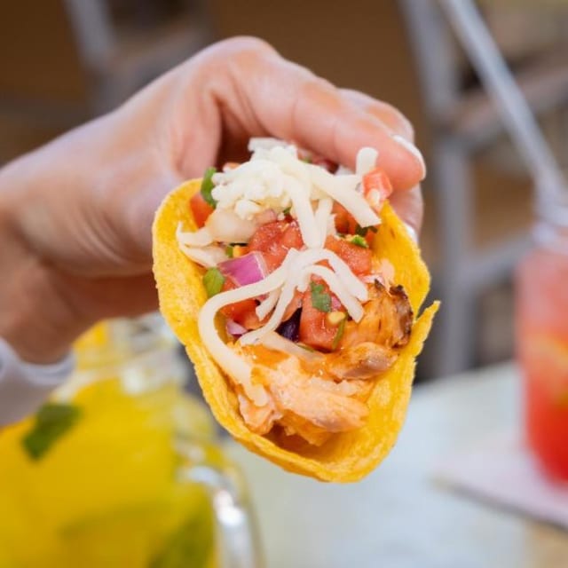 Salmon Tacos.